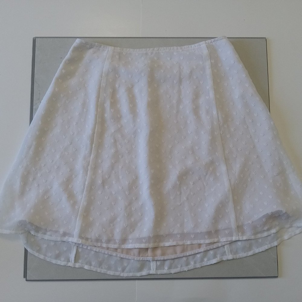 Aritzia White Mini Skirt